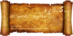 Égető Stella névjegykártya
